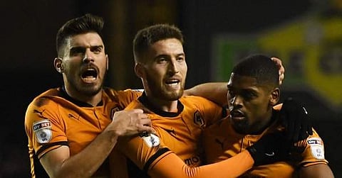 Wolves remain three points clear of second-placed Cardiff and 10 ahead of third-placed Villa in the battle for automatic promotion. (Photo | Wolves Twitter)