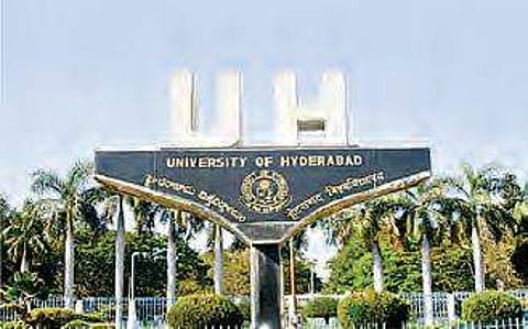 University of Hyderabad students protest fee hike, mess food