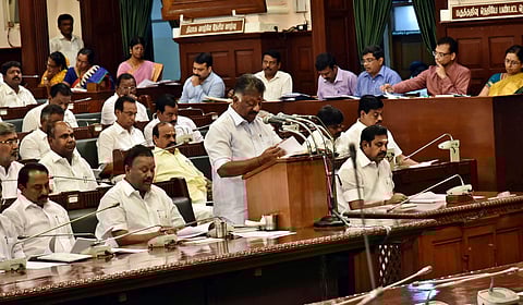 Tamil Nadu deputy CM O Panneerselvam presents budget | EPS