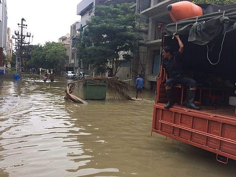 File Photo of last year's Bengaluru flood. (EPS |Nagaraja Gadekal)