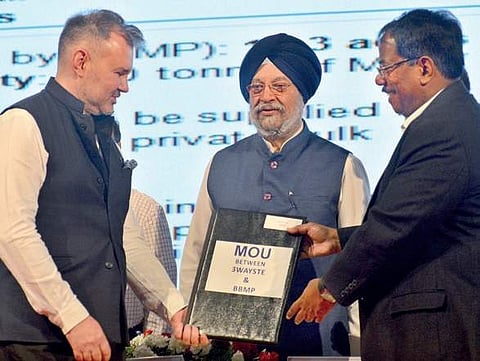 Union Minister Hardeep Singh Puri during Swachhata Symposium in Bengaluru, on Saturday | Express