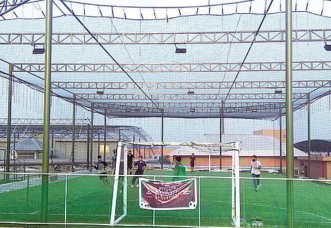 Forza has set up a football field on the roof of a mall in Kozhikode