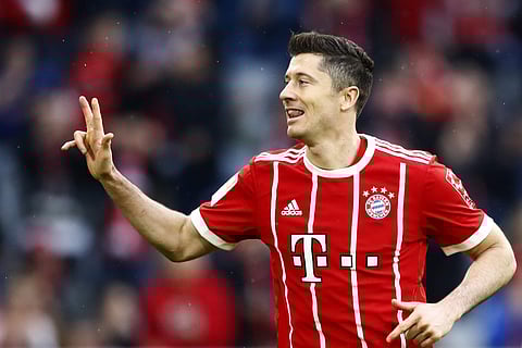Bayern Munich striker Robert Lewandowski | AP