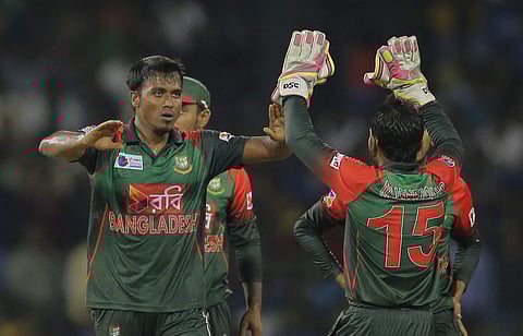 Bangladesh players during the final match against India | AP