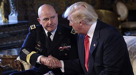 General H R McMaster with President Trump. (Photo | AP)
