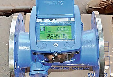 Image of water meter used for representational purpose.