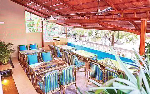 outdoor seating for Decoction