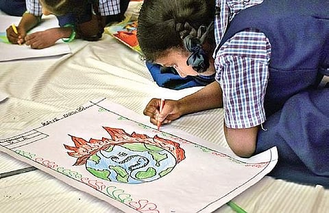 Sugatha Prakrithi’ Nature Painting Competition Held in Kochi to Celebrate Sugathakumari's Legacy