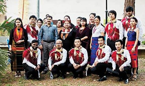 The Ao Naga Choir team
