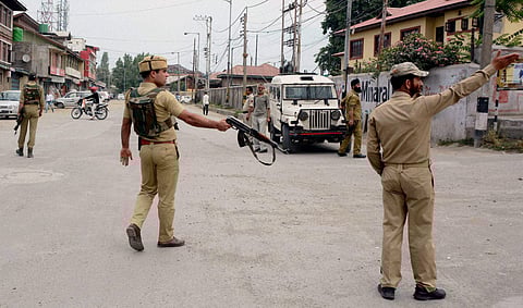 Image of Kashmir police used for representational purpose only. (Photo | PTI)