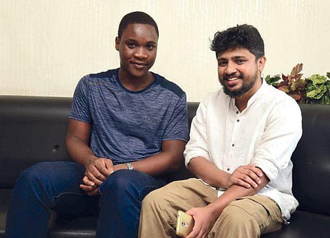 Samuel Abiola Robinson and director Zakaria | Albin Mathew