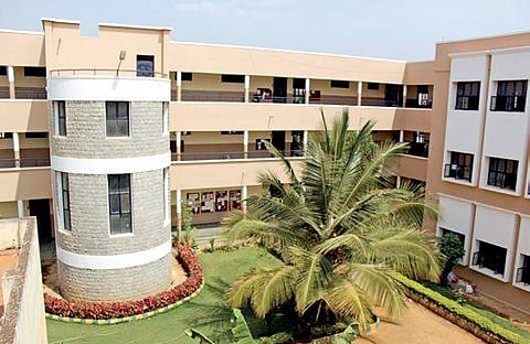 Kalpataru Central School (right) principal of the school Devika B Swamy