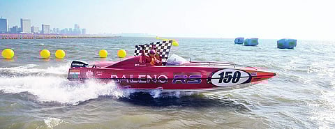Powerboat racing for representational purpose