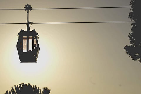 Image of a cable car used for representational purpose only