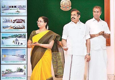 Chief Minister Edappadi K Palaniswami inaugurating nine new bridges at the Secretariat on Friday | Express