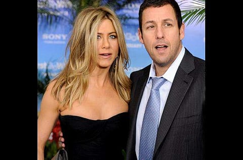 Adam Sandler and Jennifer Aniston. (Photo: AP)