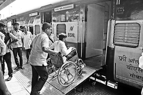 Differently-abled passengers can now enter and alight train coaches in a hassle-free manner.