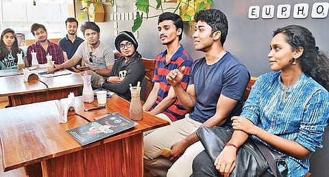 Storytellers share their personal experiences at the event