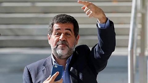 Jordi Sanchez, the former head of the Catalan National Assembly, has little chance of taking up the post since he is remanded in custody pending accusations of sedition. (Photo | AP)