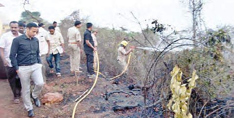 Simhachalam forest fire puts babus on their toes