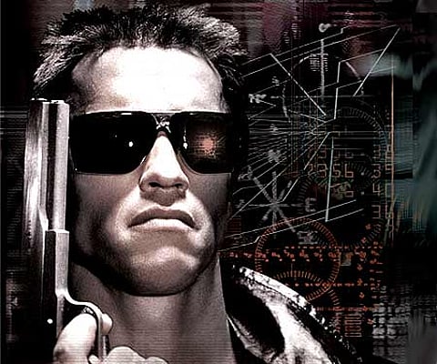 Arnold Schwarzenegger in 'Terminator'.