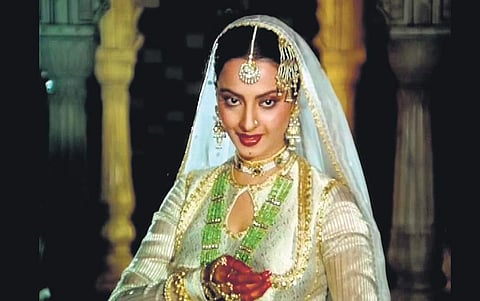 Rekha in and as Umrao Jaan