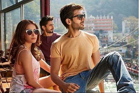Nushrat Bharucha and Kartik Aryan in Sonu ke Titu ki Sweety.