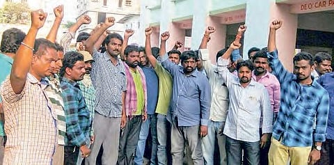 Power worker attempts self immolation