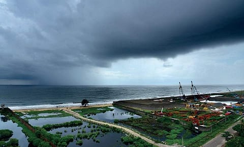 An aerial view of Vypeen Islands where big projects take root Albin Mathew