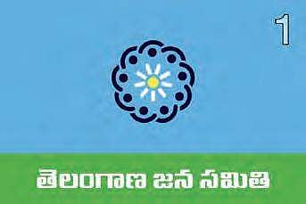 In all the three designs, a wheel-like symbol indicating Telangana martyrs’ memorial is used at the centre of the flag