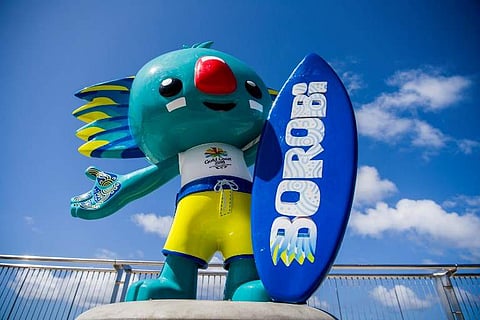 A statue of 'Borobi', the official mascot of the 2018 Commonwealth Games, on Gold Coast. (File | AFP)