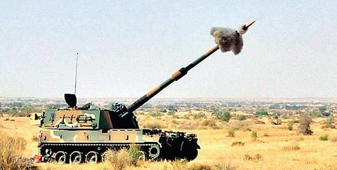 The K9 VAJRA-T tracked howitzer is being assembled by L&T for the Indian Army. | File Photo