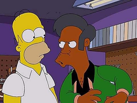 Apu Nahasapeemapetilon (right) from 'The Simpsons' | IMDB