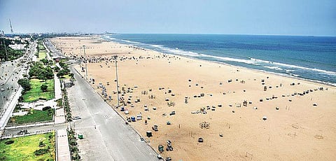 File photo of the Marina in Chennai | Express