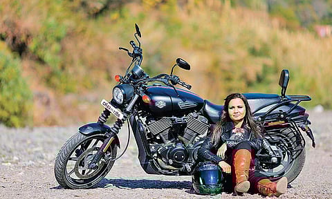 Nikita Reddy, a 42-year-old mother of two, has been riding a Harley Davidson Street 750 and is part of two bikers’ groups, Hawks and Free Riders| Express