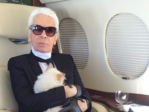 Karl Lagerfeld, the creative director of brands Chanel and Fendi. (Image Courtesy Twitter @KarlLagerfeld)