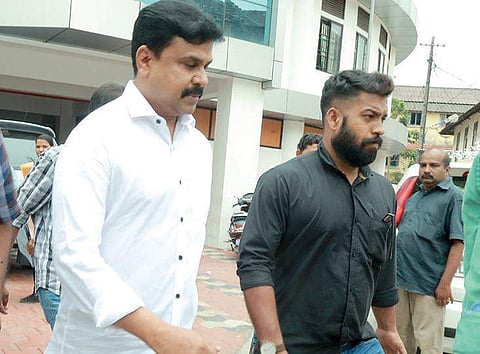 Dileep arriving at the Ernakulam District Principal Sessions Court on Wednesday in the light of the court summons | Express