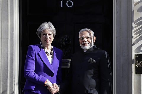 Modi is in London to take part in the Commonwealth Heads of Government Meeting. (File Photo | AP)