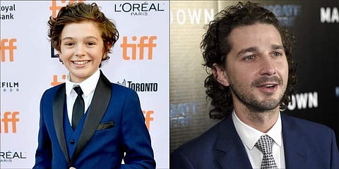 Noah Jupe (Facebook Photo)/ Shia LaBeouf (AP File Photo)