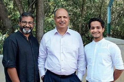 The CamCom team: Ajith Nayar (from left), Umesh, Pramod Solanky