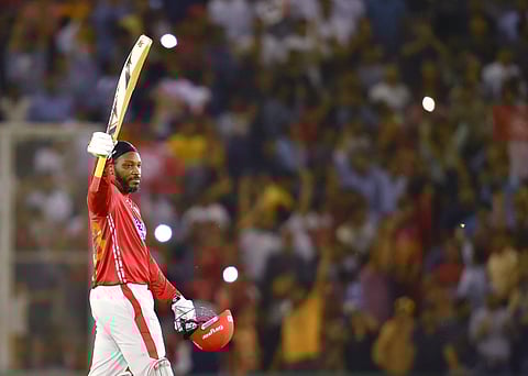 Kings XI Punjab batsman Chris Gayle.| PTI