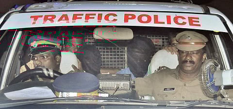 Sreejith murder case accused being produced at the judge’s house at Paravoor in Kochi on Thursday | A SANESH