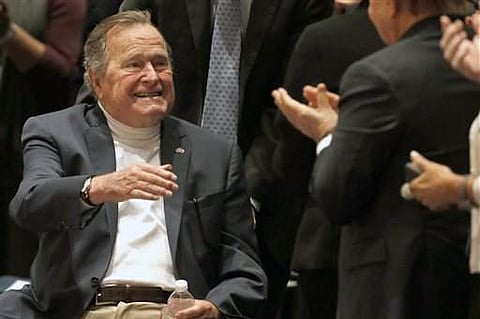 George H W Bush. (Photo: AP)