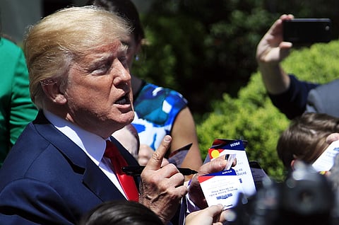 President Donald Trump at the White House | AP