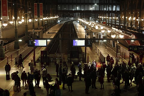 Passengers are sharing cars or canceling trips after national railway SNCF said the strike will halt some 85 percent of French high-speed trains and 75 percent of regional trains. (Photo | AP)