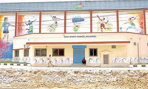 Khajaguda sports complex developed by GHMC has remained closed for the past six months;