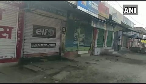 Rajasthan's Hindaun where curfew is imposed . (Twitter Photo: ANI)