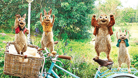 A still from Peter Rabbit.