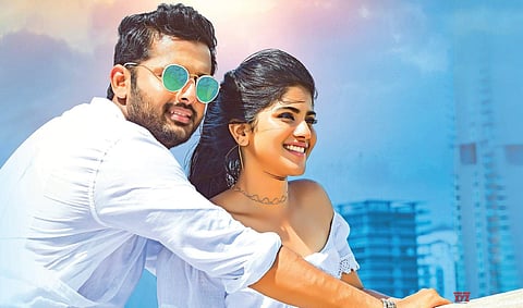 Nithiin and Megha Akash in Chal Mohana Ranga.