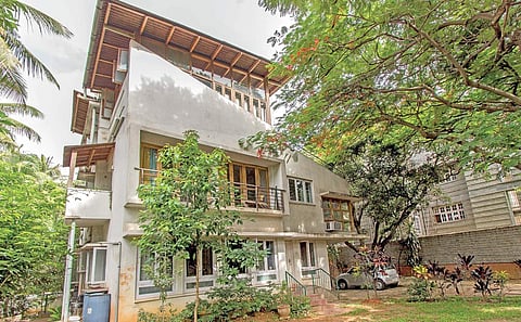 The Kachra Mane (Trash house) built from discarded material, at Sadashivnagar in Bengaluru I Vijay Narnapatti and Shine Parsana